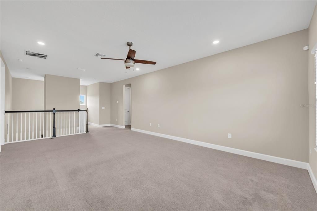 Another view of the upstairs bonus room