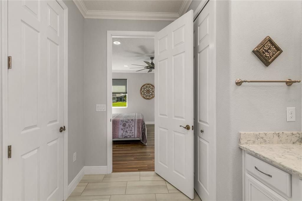 Large closet and linen closet