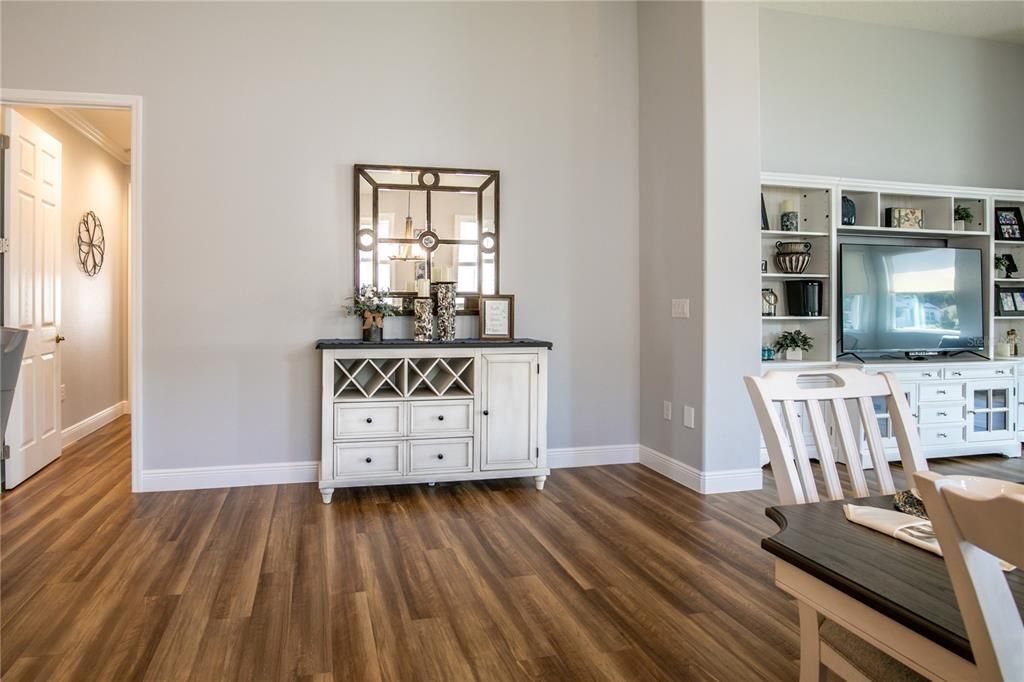 Hall to left - pivate guest room with bath