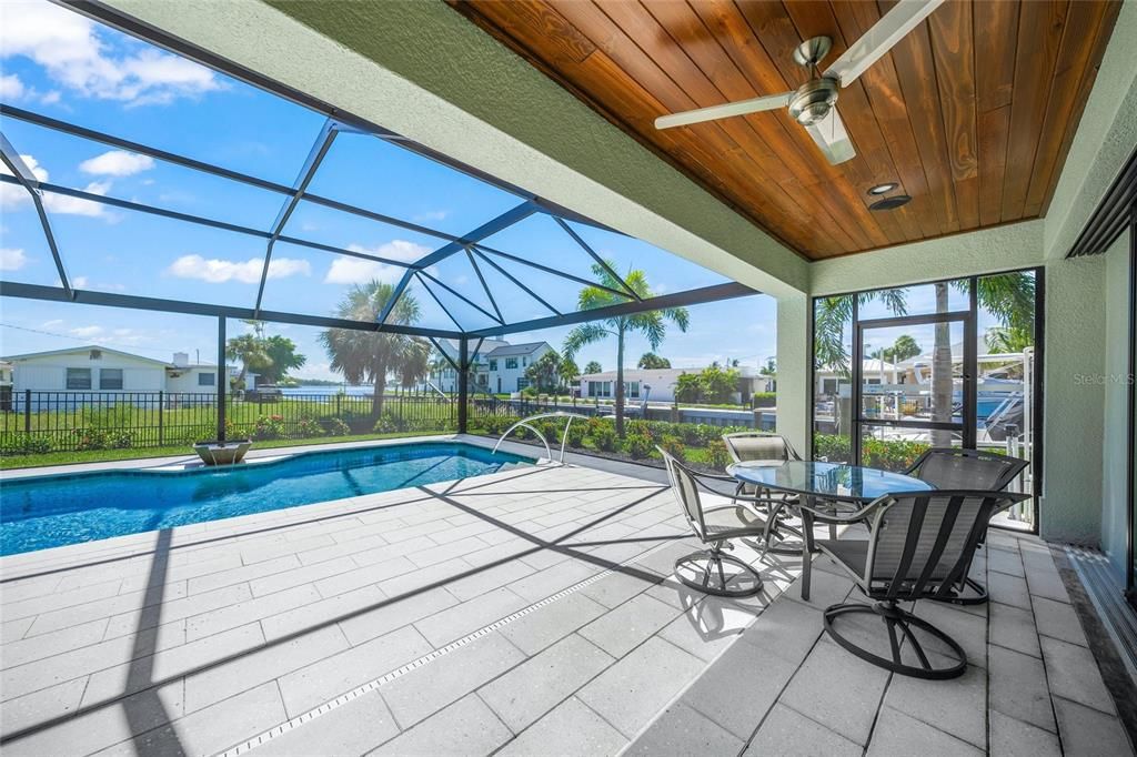 Lanai and pool deck with Shellock pavers