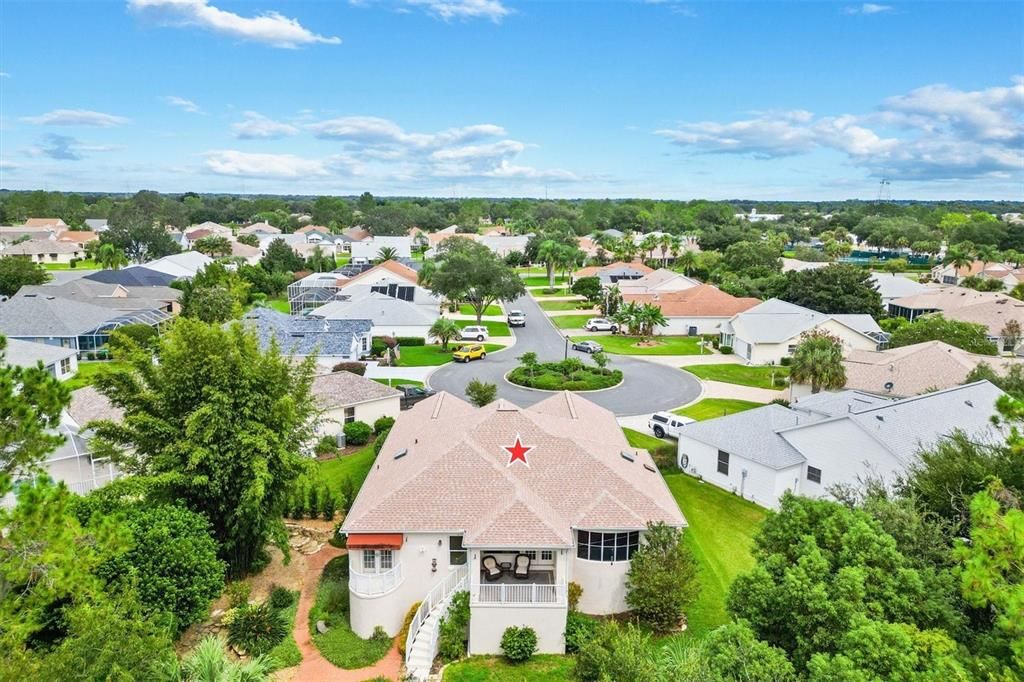 Aerial of Back of Home