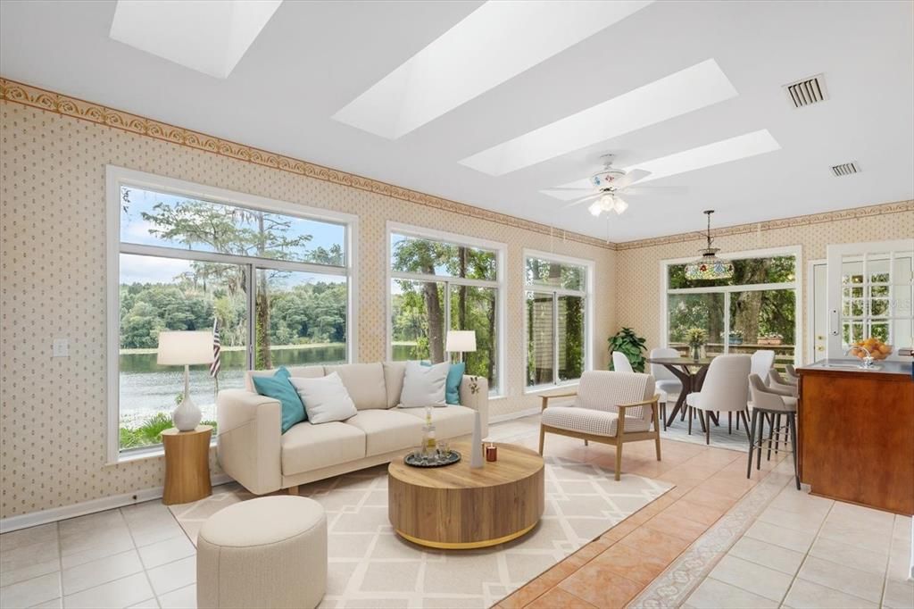 Staged Sunroom