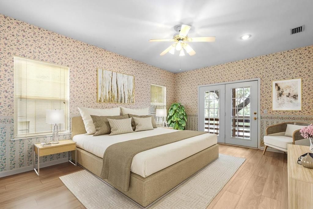 Staged Master Bedroom