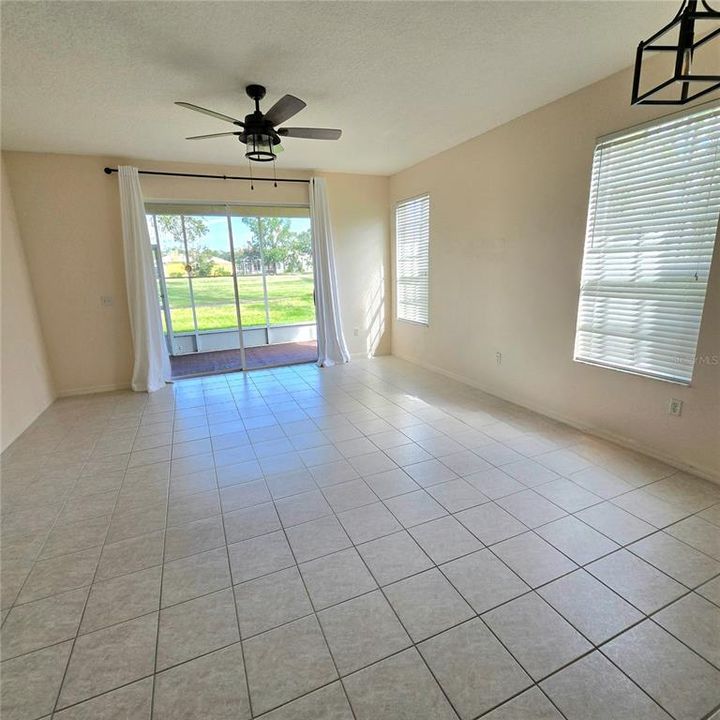 Lots of windows in living room