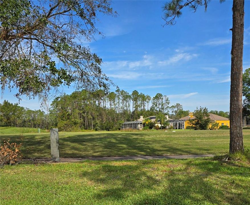 Back of house right on Lake Bernadette golf course