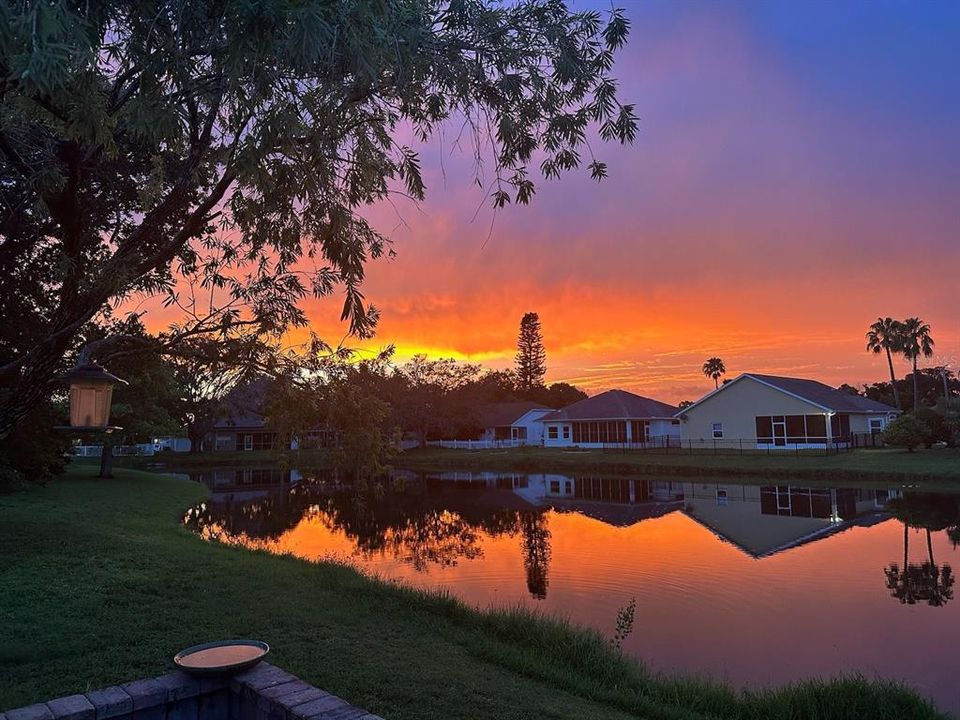 Sunset View from the Back Patio