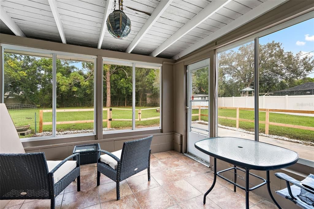 Screened In Rear Patio