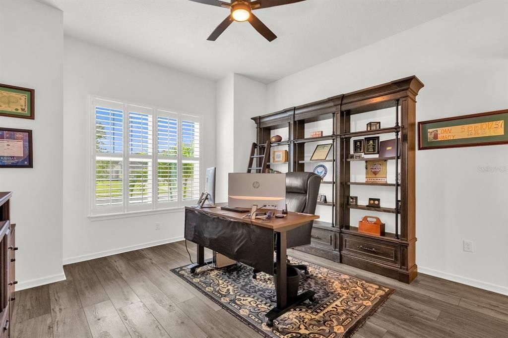 Bedroom 3 converted into a home office