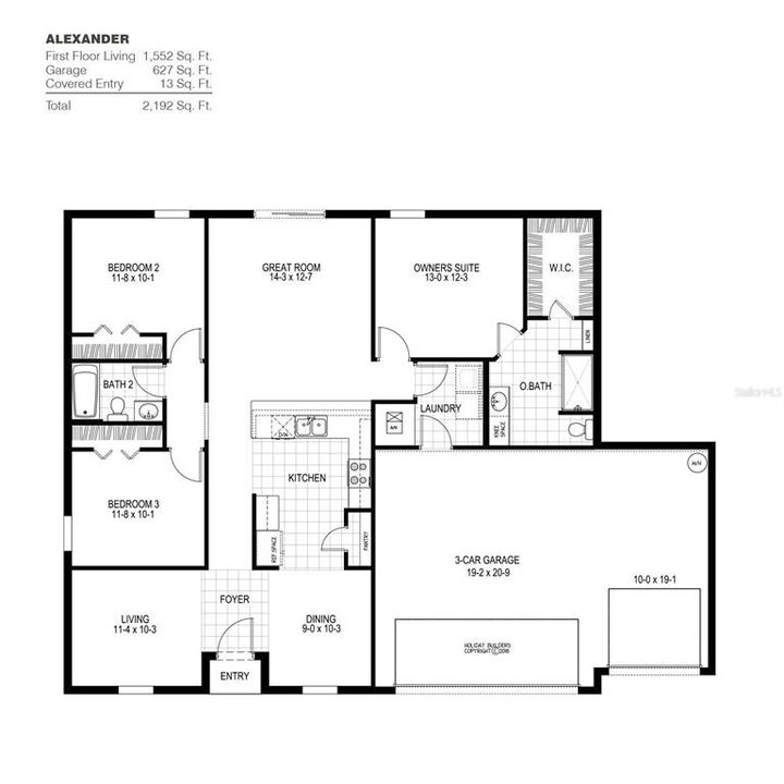 For Sale: $327,187 (3 beds, 2 baths, 1552 Square Feet)