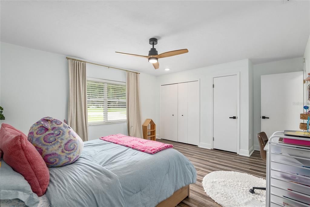 Plenty of closets and natural light in guest bedroom number 1