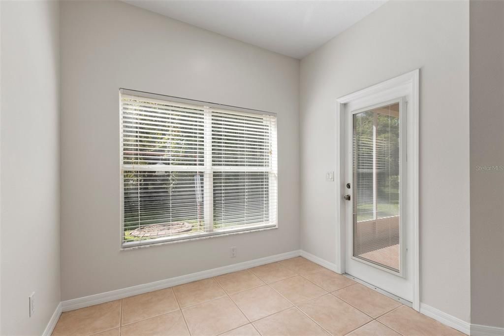 Kitchen Nook + Patio Access Door