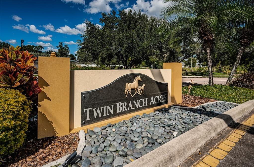 Twin Branch Acres Entrance