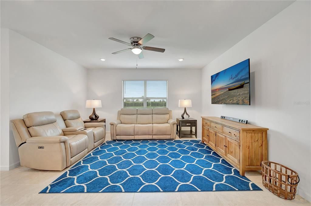 Living Room with view of the backyard