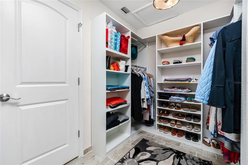 Walk-in custom closet