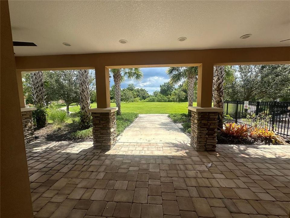 Entrance to Play Lawn and Trails