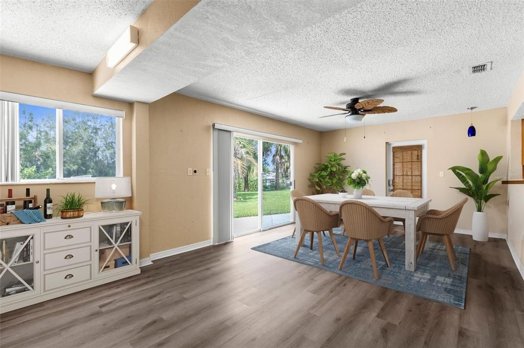 Virtually Staged Dining Room