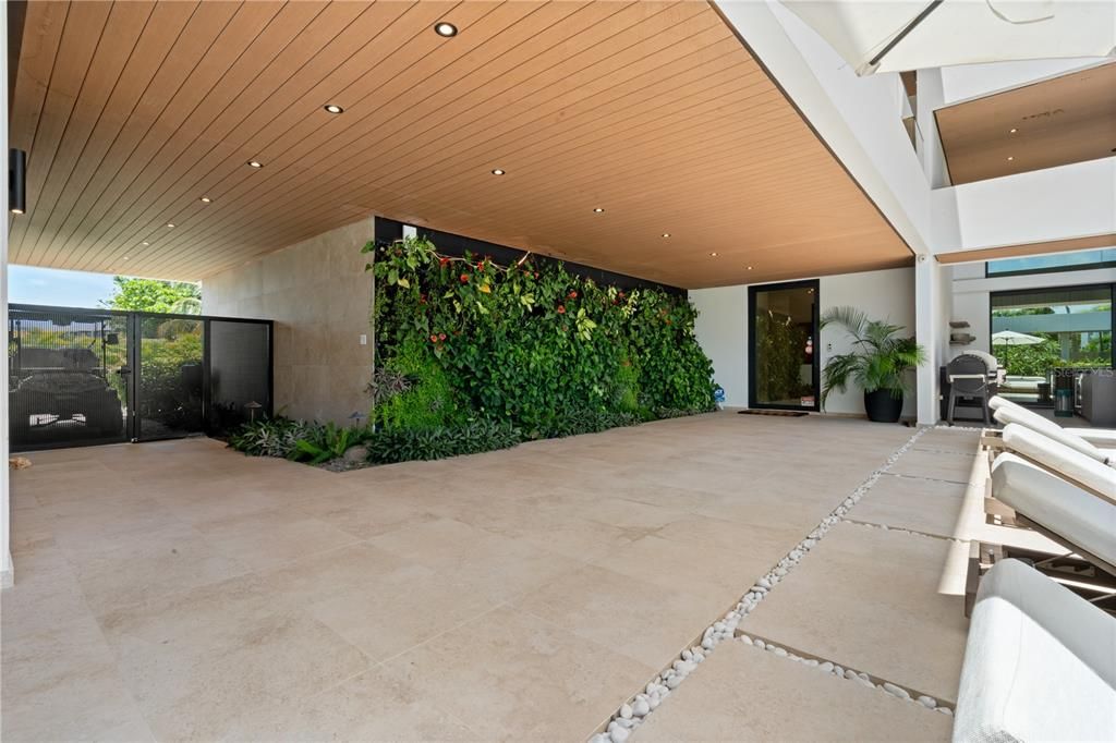 Golf Cart Parking by Side entrance of the home.