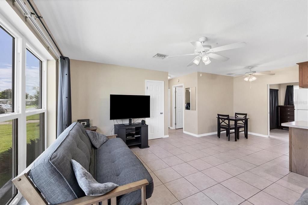 Family Room. Open to the Kitchen.