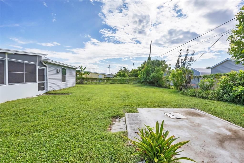 A Cement Slab For an Outdoor Shed