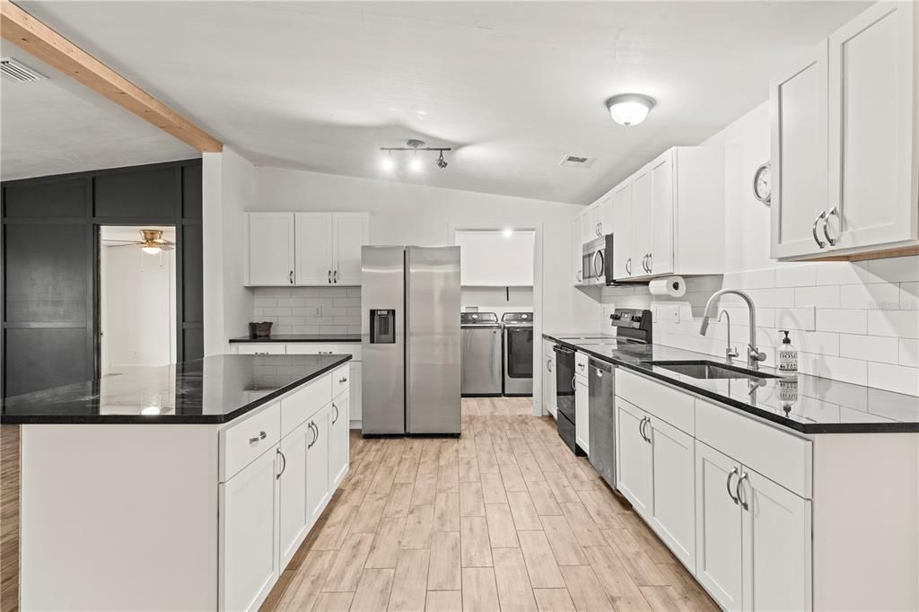 Kitchen Leading into Laundry Room