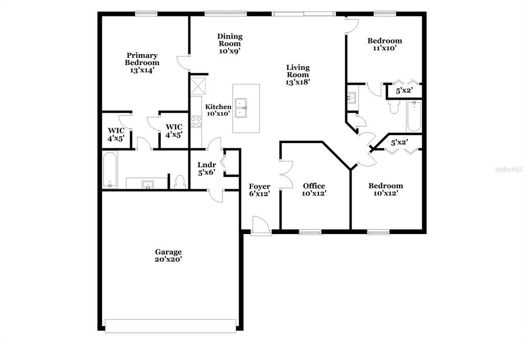 For Rent: $2,055 (3 beds, 2 baths, 1458 Square Feet)