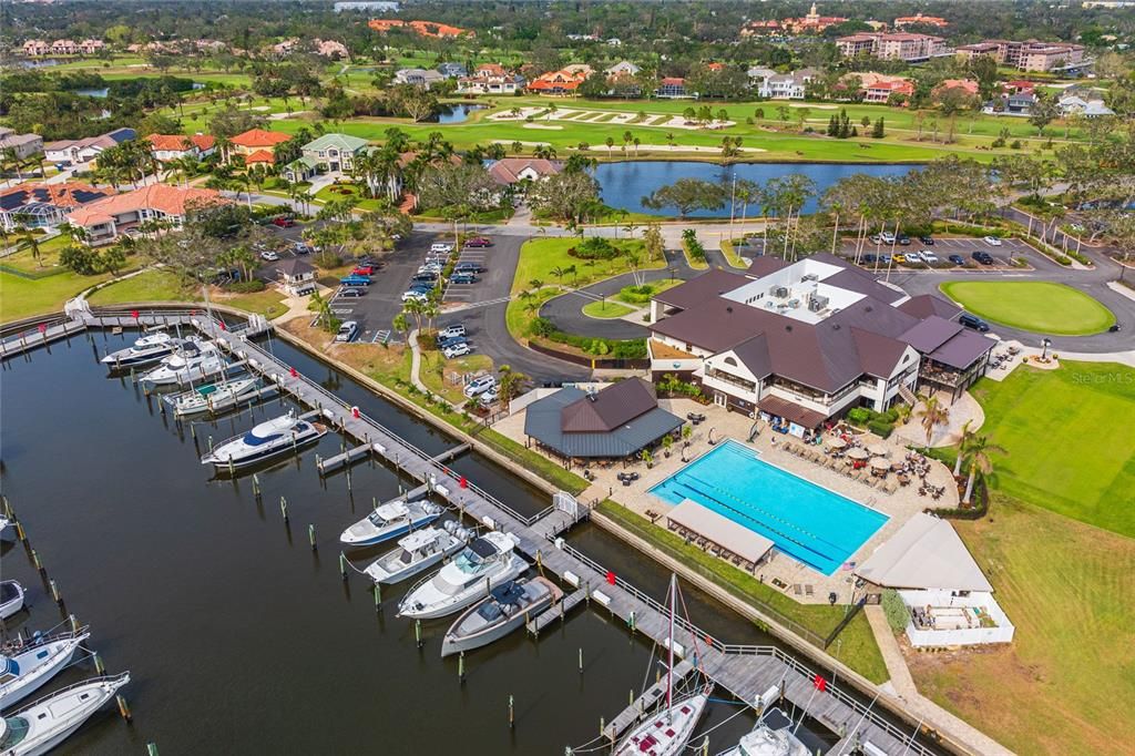 PYCC Clubhouse, Pool, Marina and Golf Course