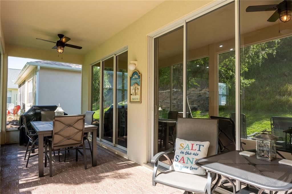 Back Screened in Lanai Facing hillside