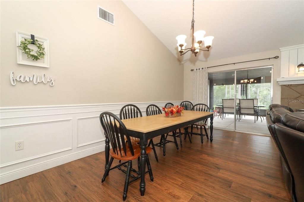 Large open dining area