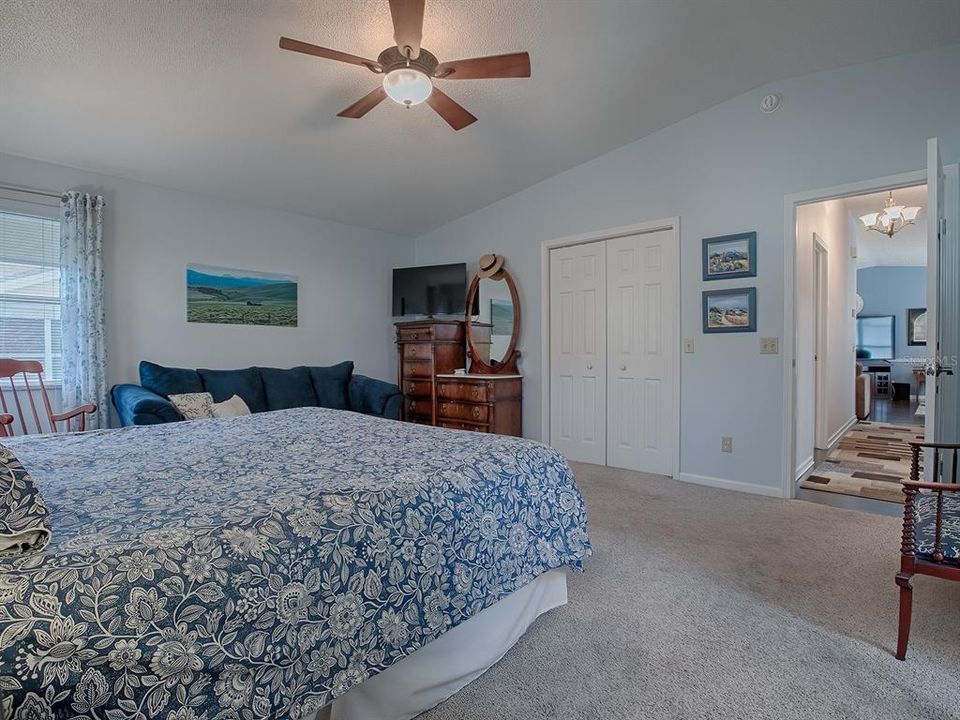 Vaulted Ceiling in Master Bedroom