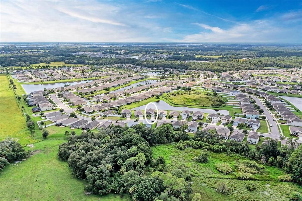 Aerial photo of home