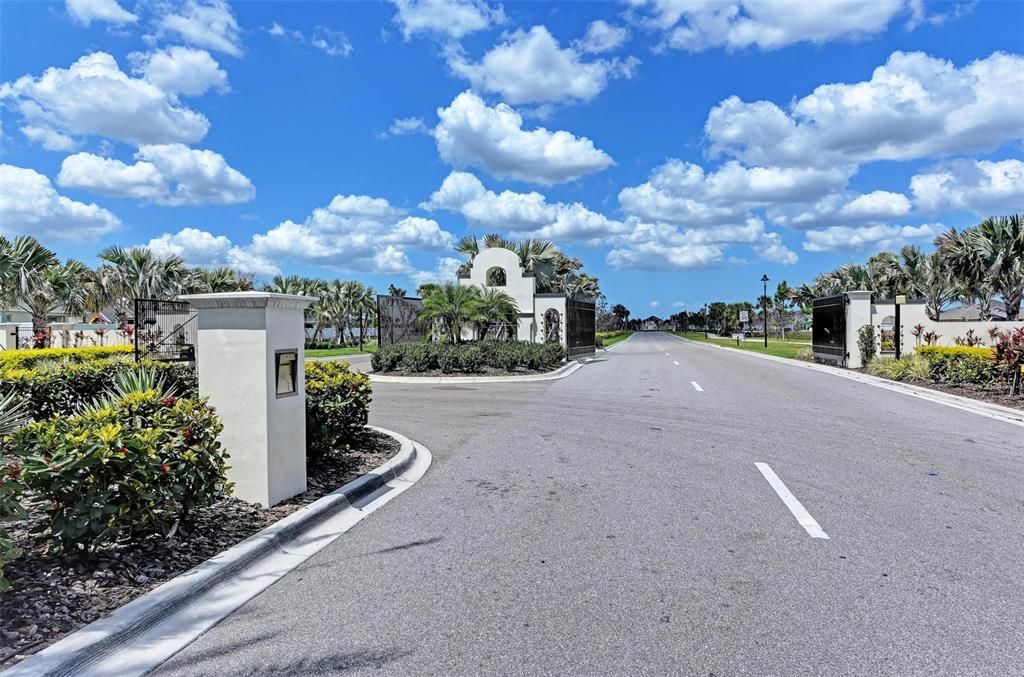 Community Gated Entrance