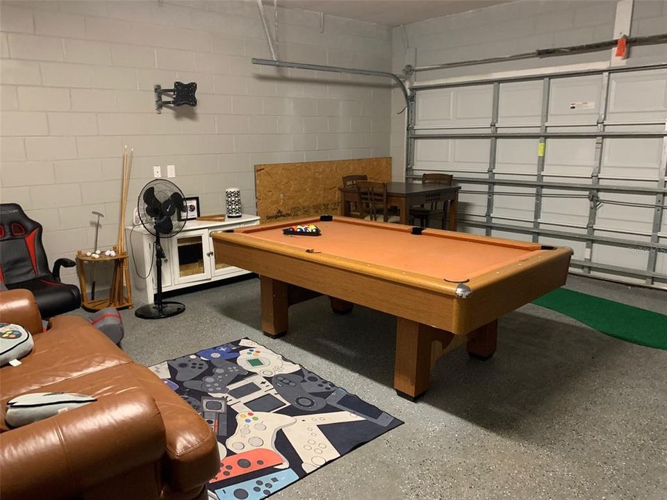 Garage is currently used as a gameroom!