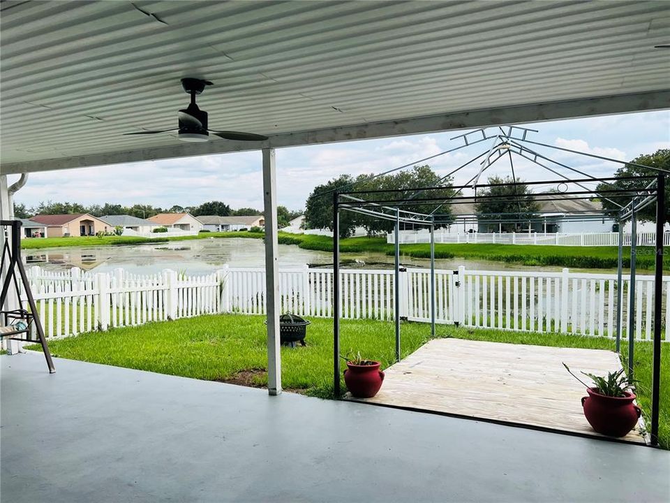 Pond view from Porch