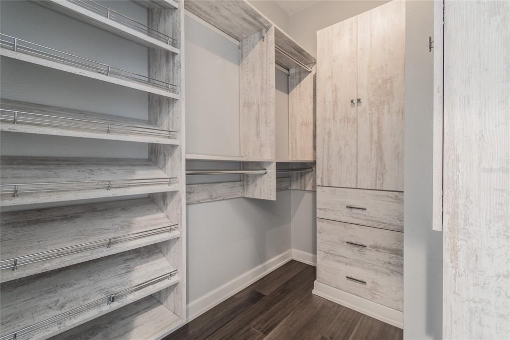 Upstairs Walk-in Closet.