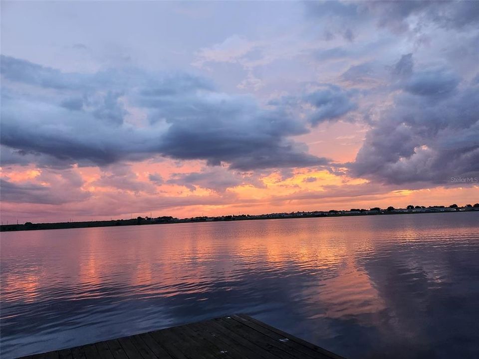 Evening sunsets from the dock