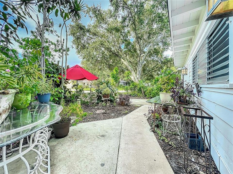 Charming private garden space