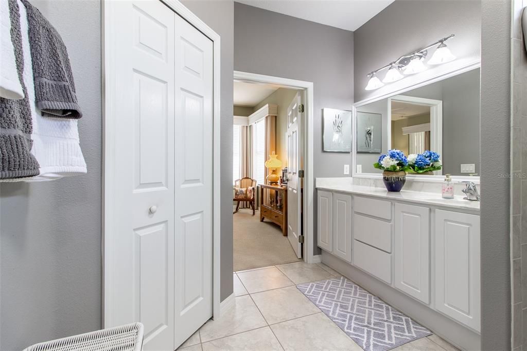 Master Bath with Walk-in Custom Closet