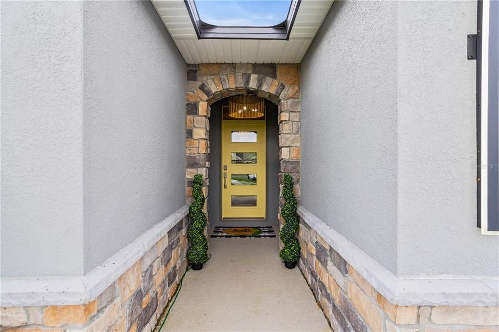 This home has been modernly updated, starting with theses front door.