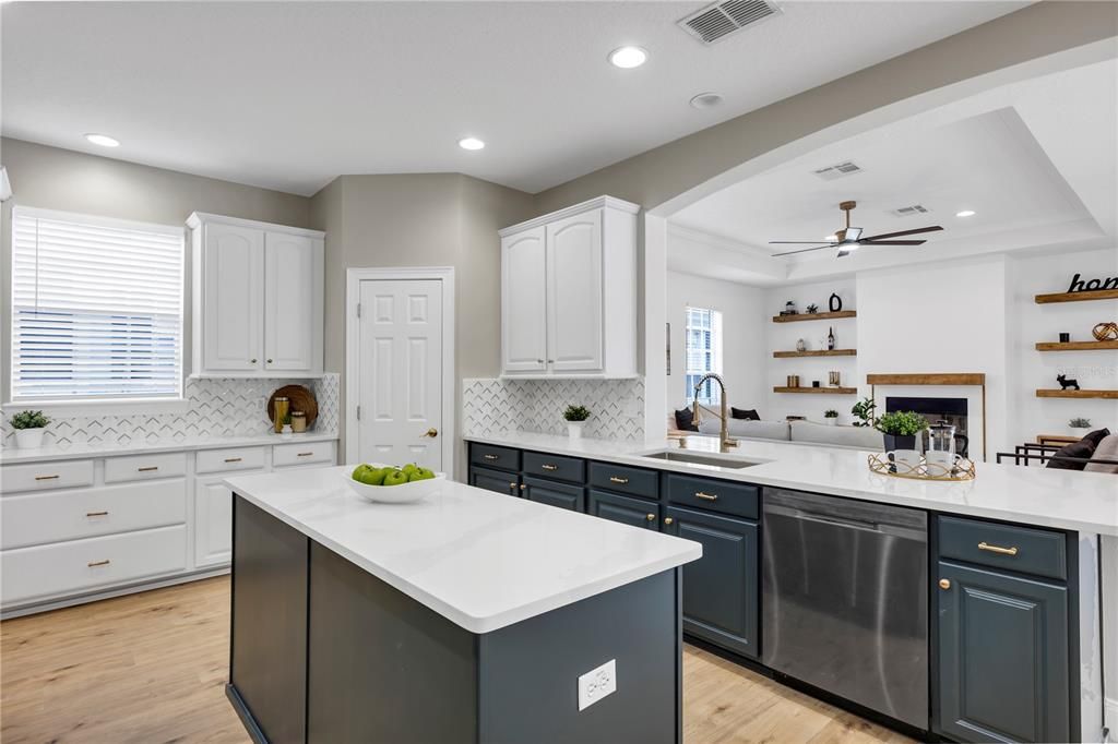 Kitchen and Family Room