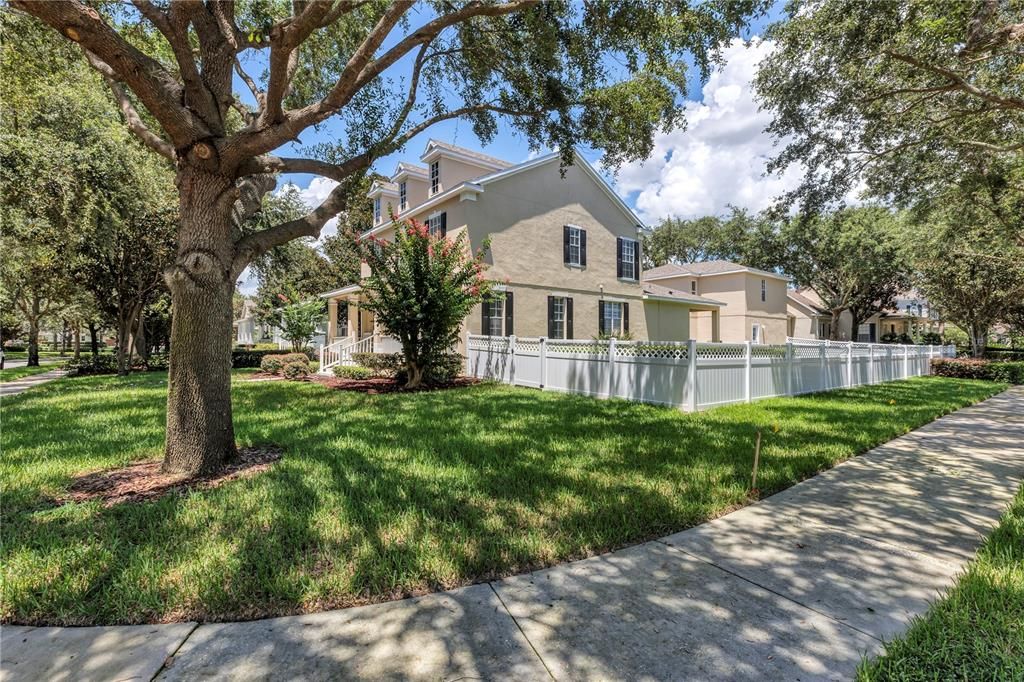 Corner Lot with Oversized Side yard