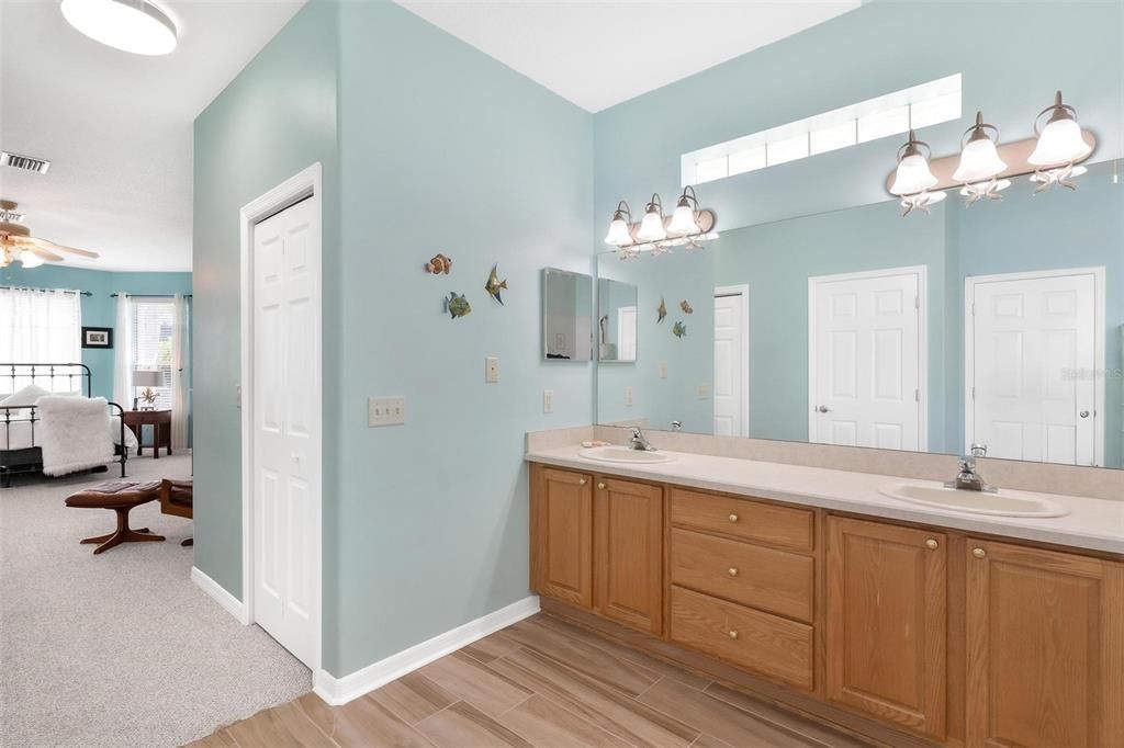 Primary Bathroom with Dual Sinks