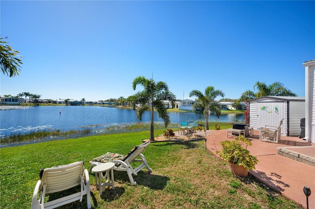 Waterfront property with great outdoor space for entertaining