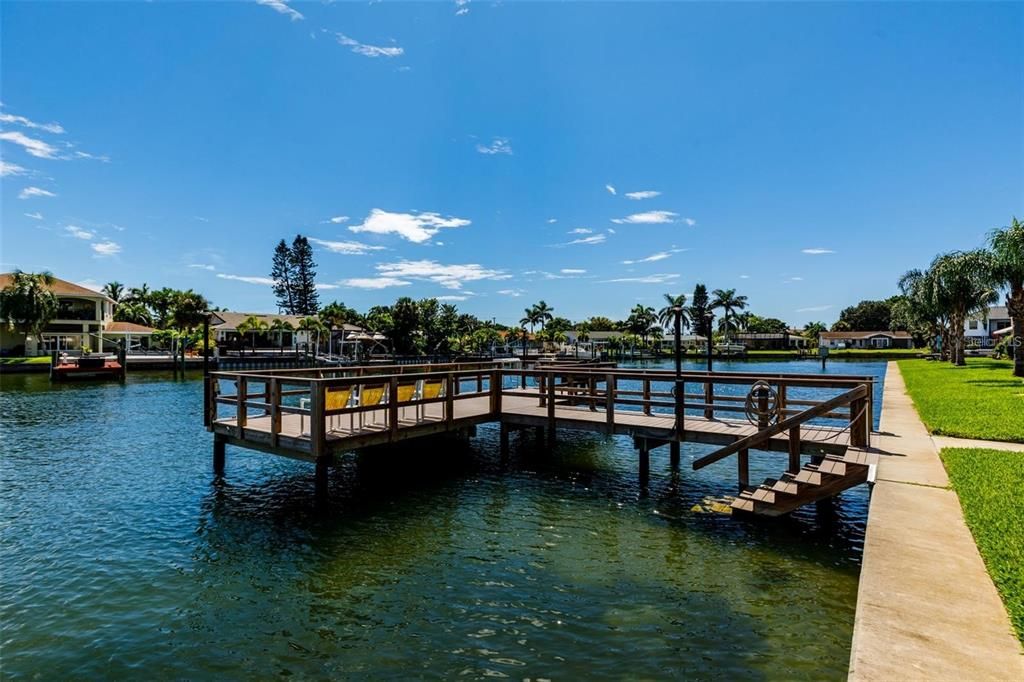 Stairs to the water.