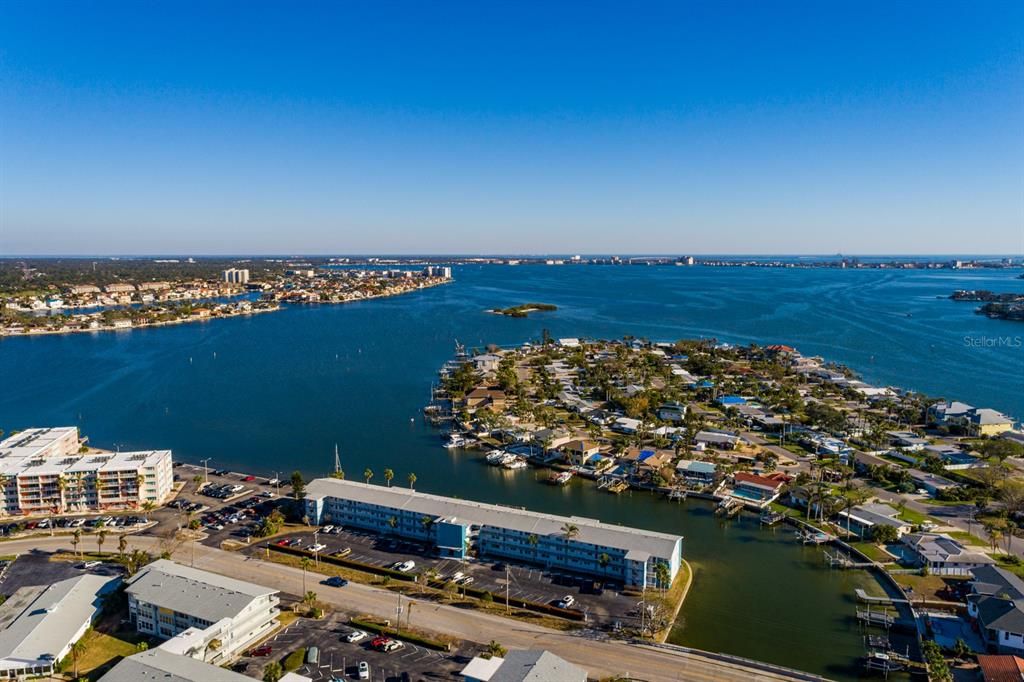 Shore Plaza Condos on Boca Ciega Bay.