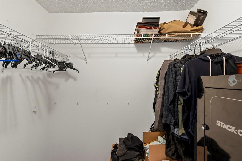 One of 2 closets in Master