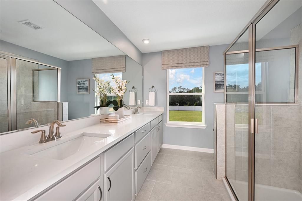 Model Owners Bathroom from a model in another community but of the same floor plan