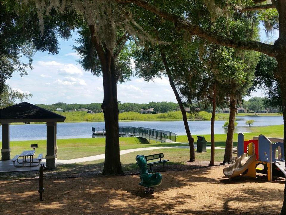 SAWYER LAKE WITH FISHING PIER & COVERED PICNIC AREA