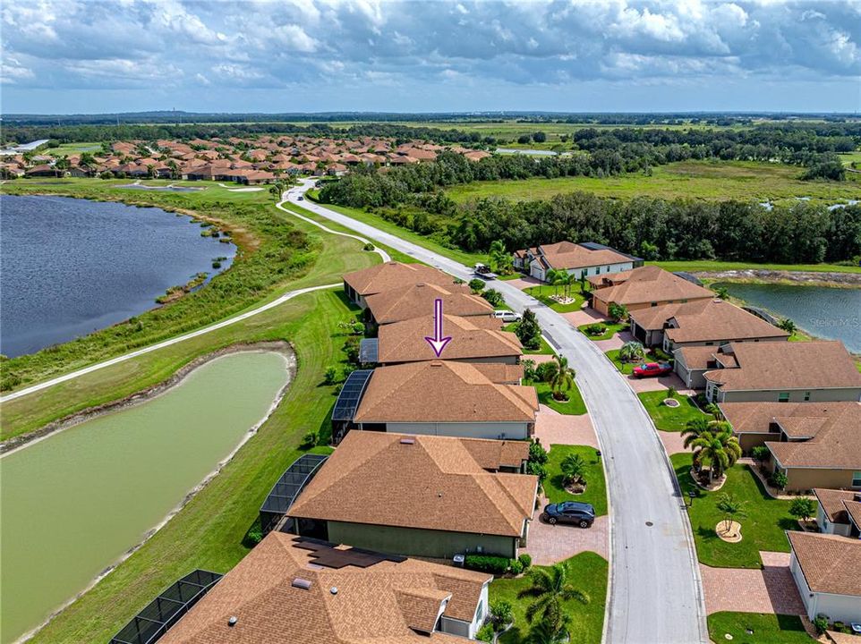 Aerial view of home and the surroundings