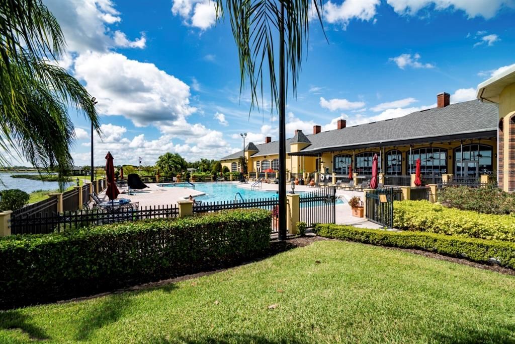 Outdoor pool area