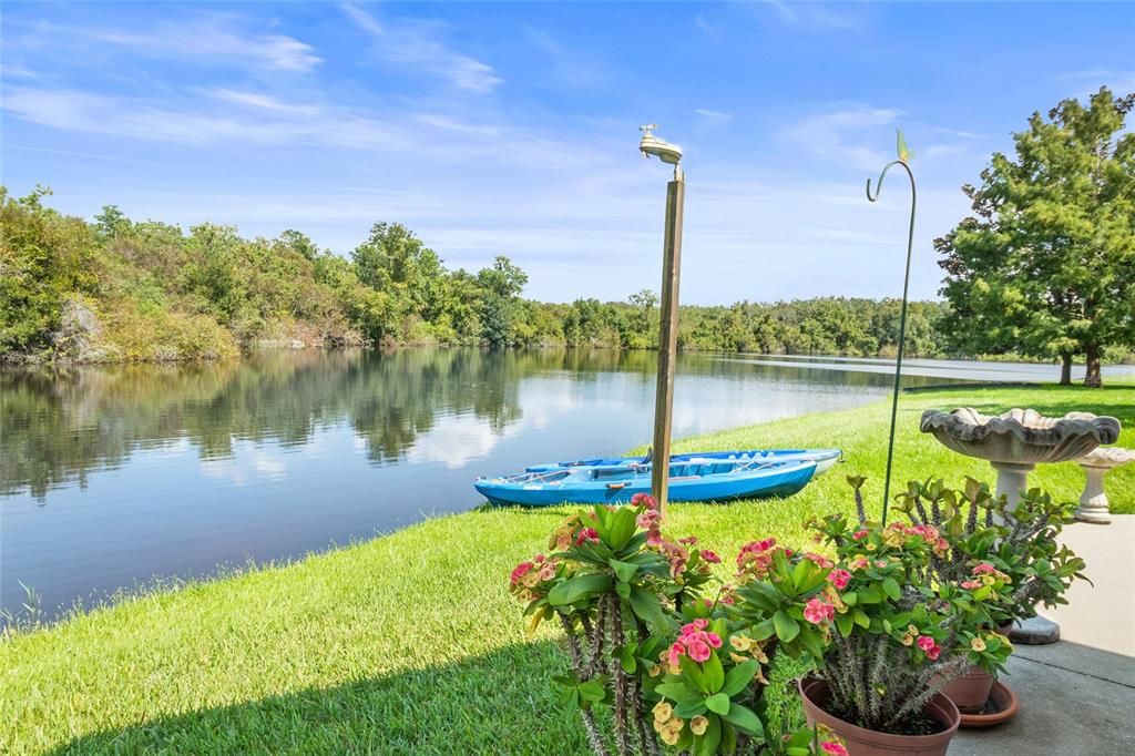 Back Patio with Lake Views